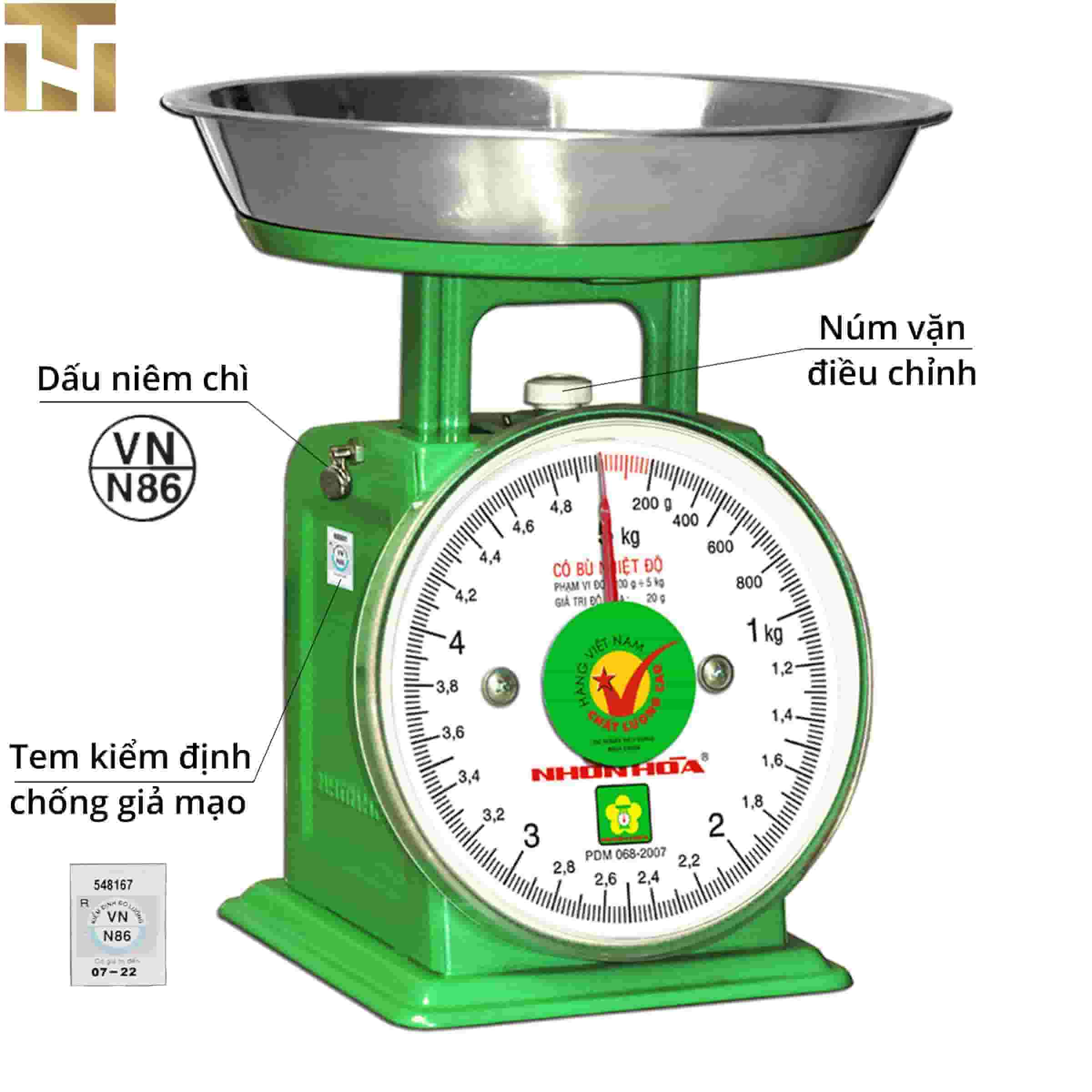 CÂN ĐỒNG HỒ NHƠN HÒA 5KG